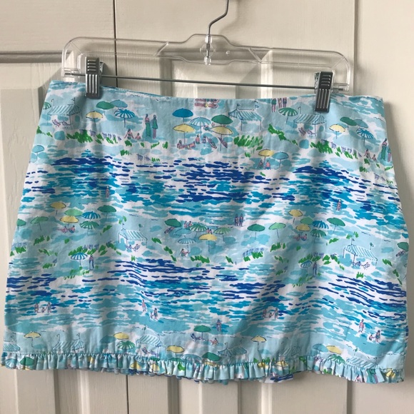 Lilly Pulitzer Callie Skirt High Tide Toile - Picture 1 of 4
